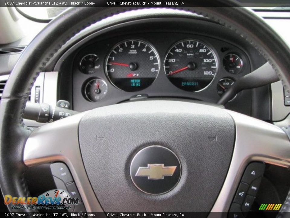 2007 Chevrolet Avalanche LTZ 4WD Black / Ebony Photo #21