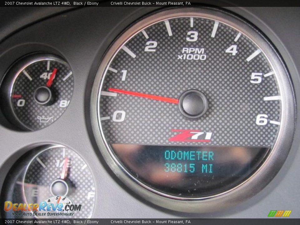 2007 Chevrolet Avalanche LTZ 4WD Black / Ebony Photo #35