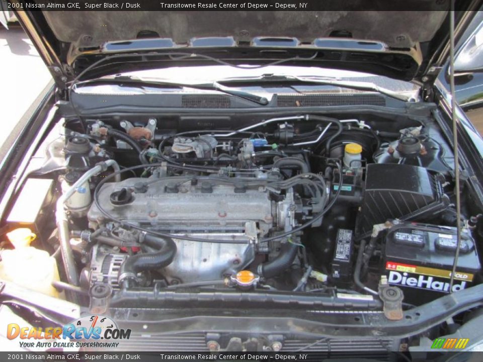 2001 Nissan Altima GXE Super Black / Dusk Photo #23