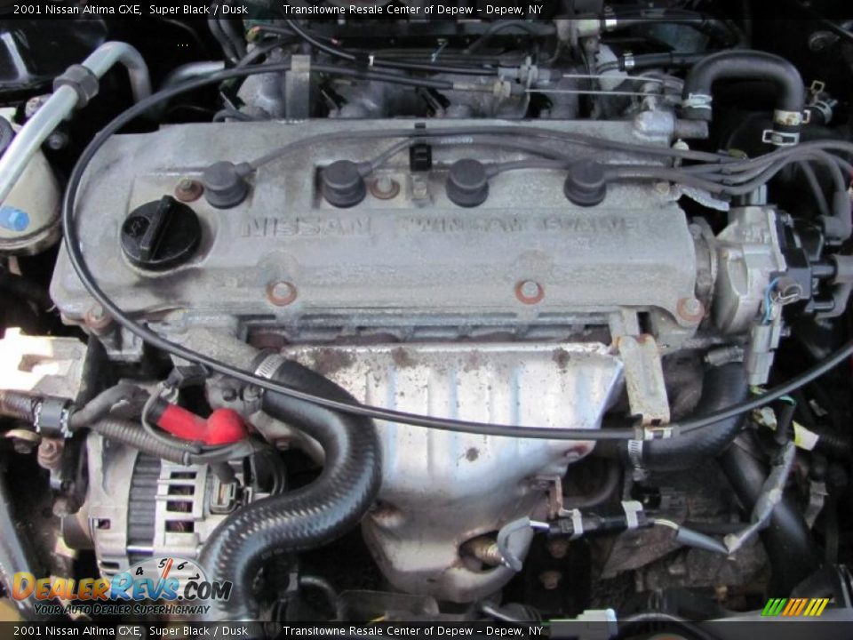 2001 Nissan Altima GXE Super Black / Dusk Photo #24