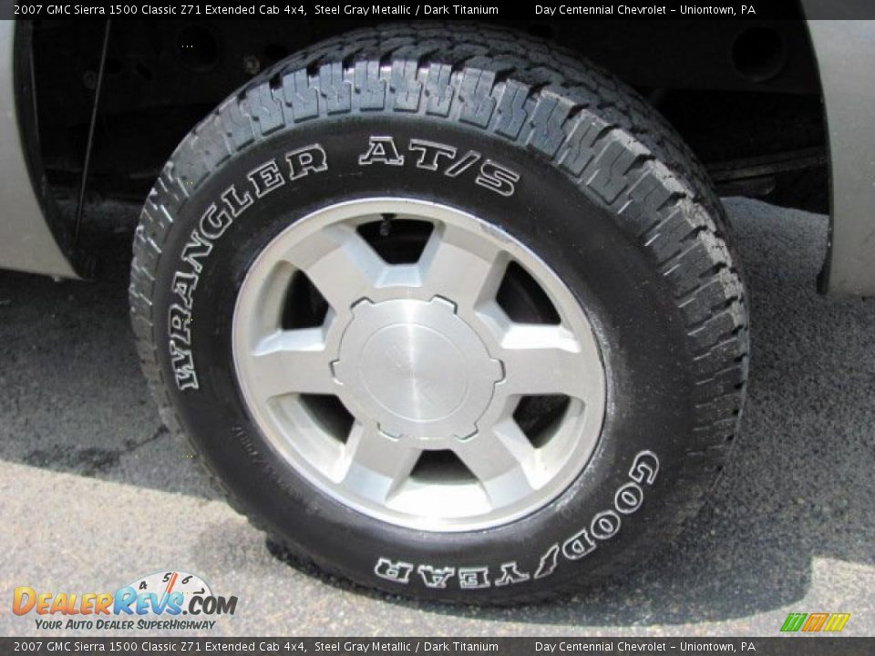2007 GMC Sierra 1500 Classic Z71 Extended Cab 4x4 Steel Gray Metallic / Dark Titanium Photo #3