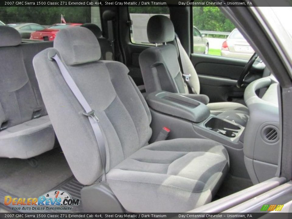 2007 GMC Sierra 1500 Classic Z71 Extended Cab 4x4 Steel Gray Metallic / Dark Titanium Photo #9