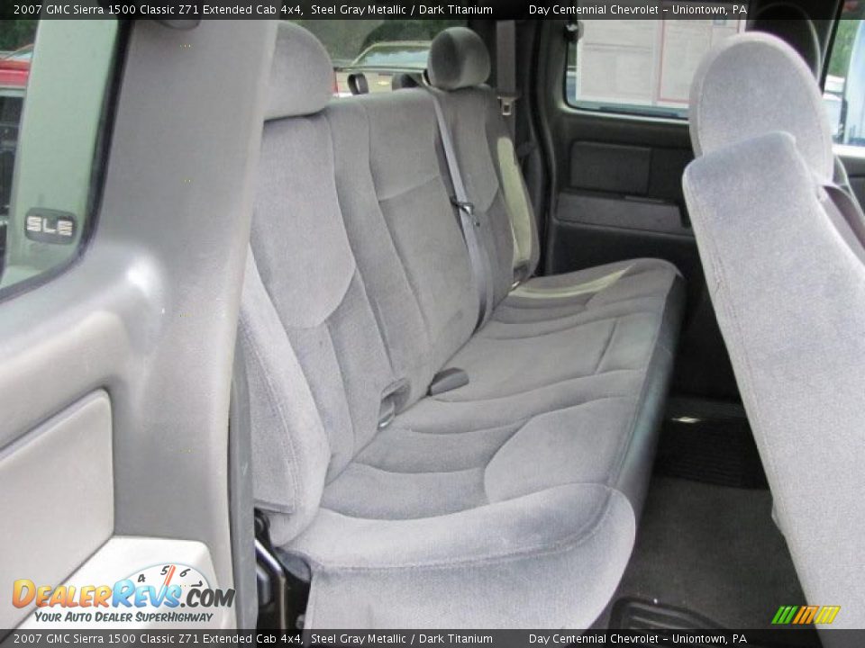 2007 GMC Sierra 1500 Classic Z71 Extended Cab 4x4 Steel Gray Metallic / Dark Titanium Photo #10