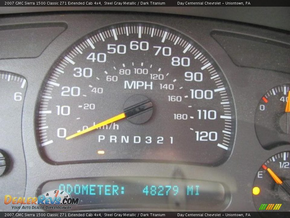 2007 GMC Sierra 1500 Classic Z71 Extended Cab 4x4 Steel Gray Metallic / Dark Titanium Photo #15
