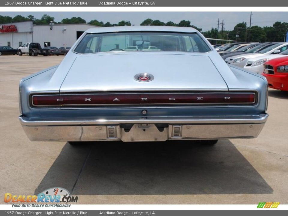 1967 Dodge Charger Light Blue Metallic / Blue Photo #4