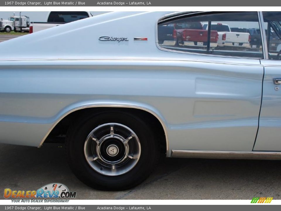 1967 Dodge Charger Light Blue Metallic / Blue Photo #6