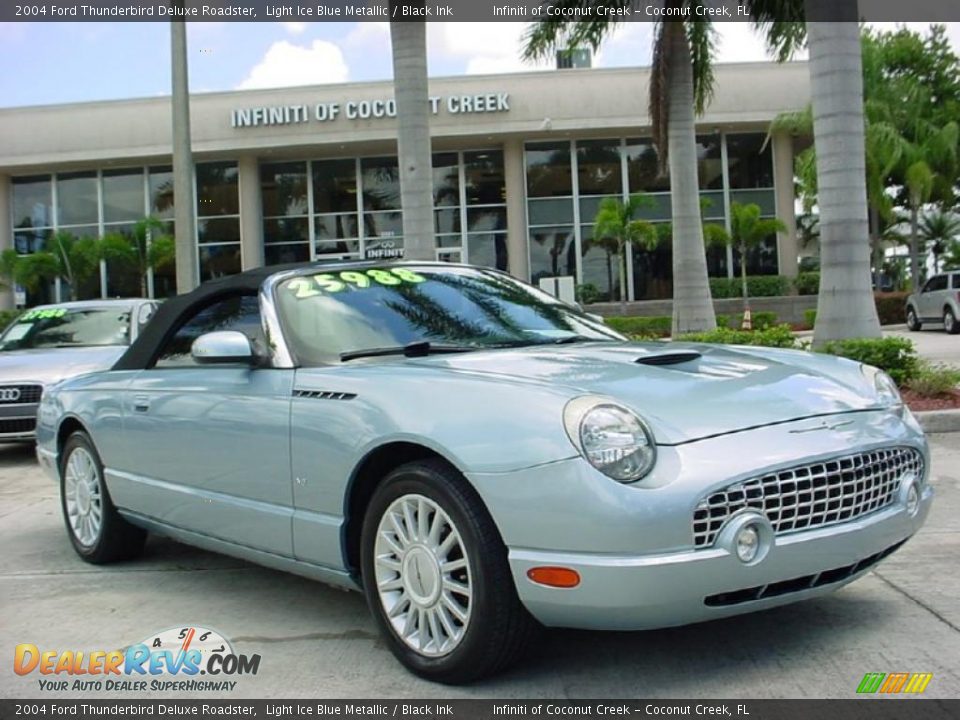 2004 Ford Thunderbird Deluxe Roadster Light Ice Blue Metallic / Black Ink Photo #1