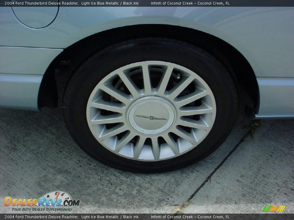 2004 Ford Thunderbird Deluxe Roadster Light Ice Blue Metallic / Black Ink Photo #4