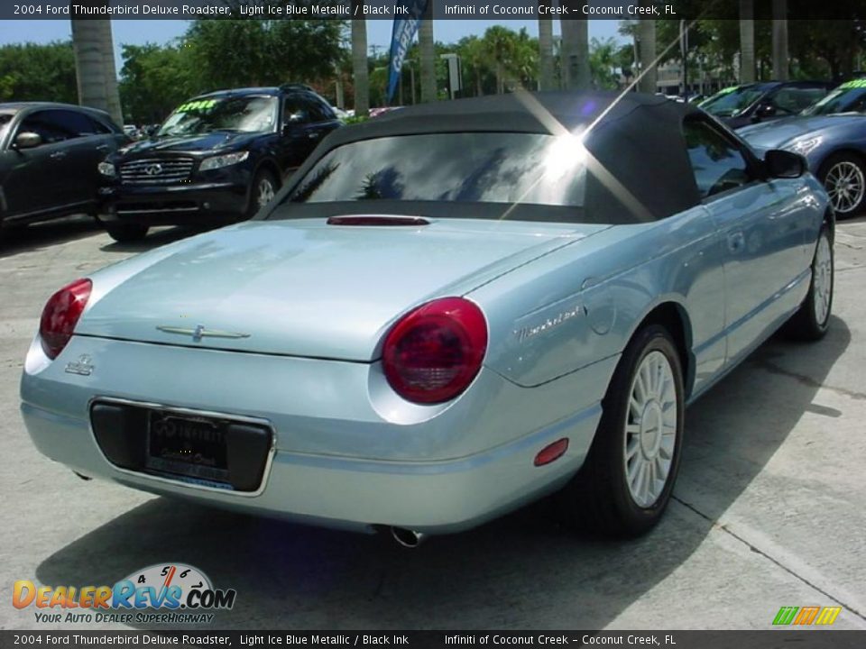 2004 Ford Thunderbird Deluxe Roadster Light Ice Blue Metallic / Black Ink Photo #6