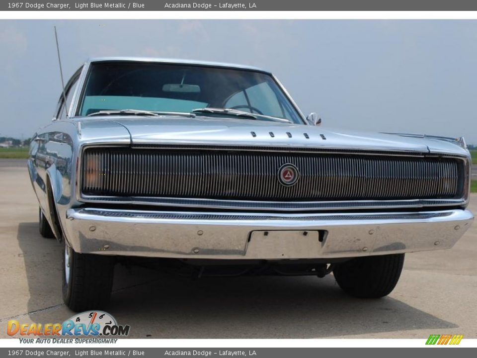 1967 Dodge Charger Light Blue Metallic / Blue Photo #10