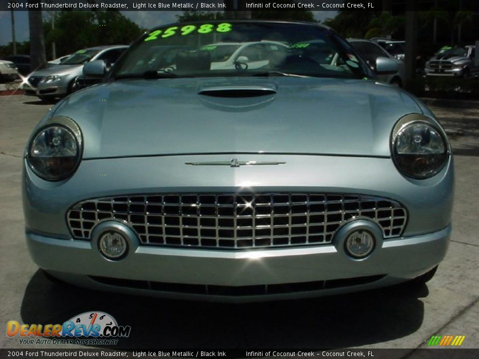 2004 Ford Thunderbird Deluxe Roadster Light Ice Blue Metallic / Black Ink Photo #15