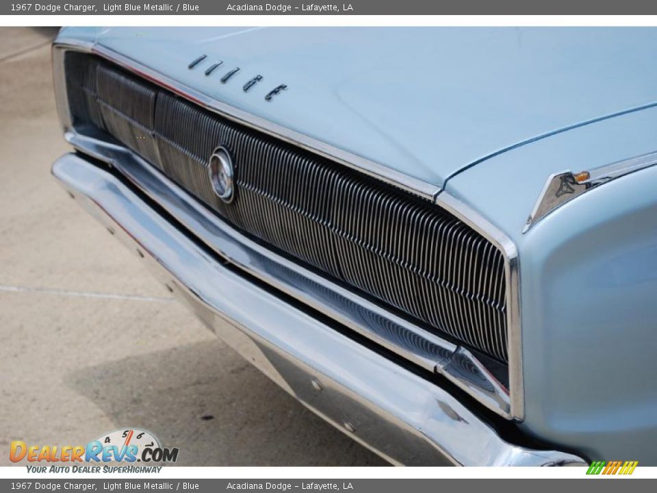 1967 Dodge Charger Light Blue Metallic / Blue Photo #16