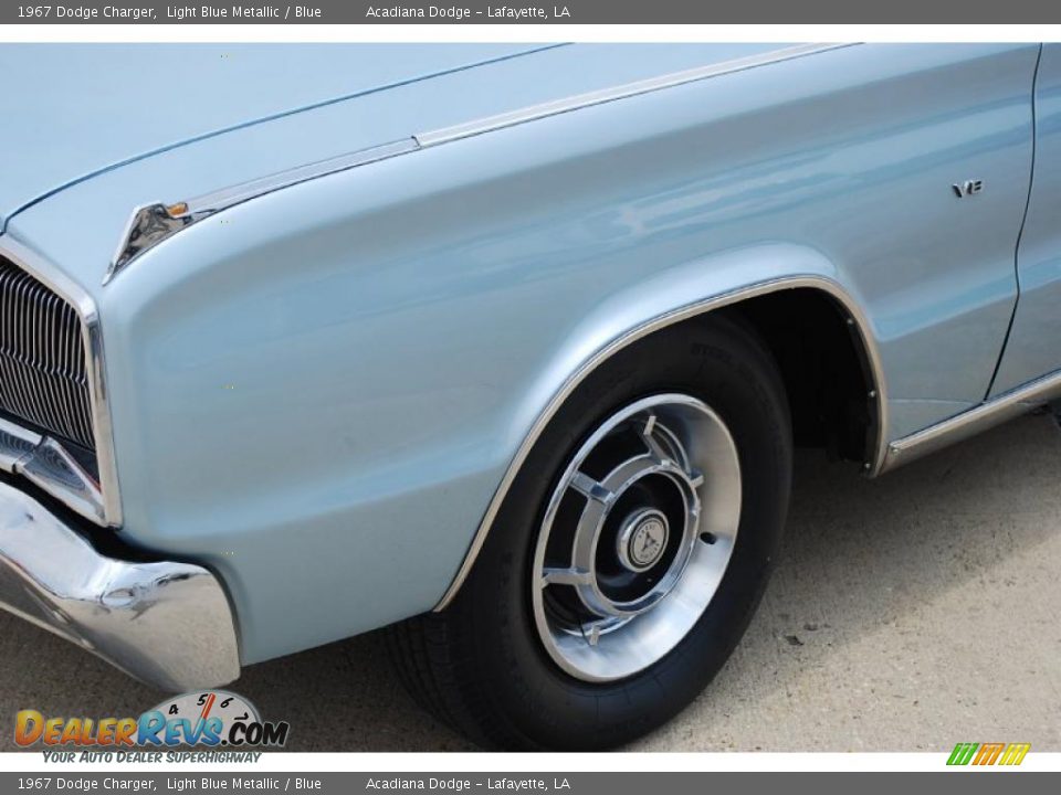 1967 Dodge Charger Light Blue Metallic / Blue Photo #18