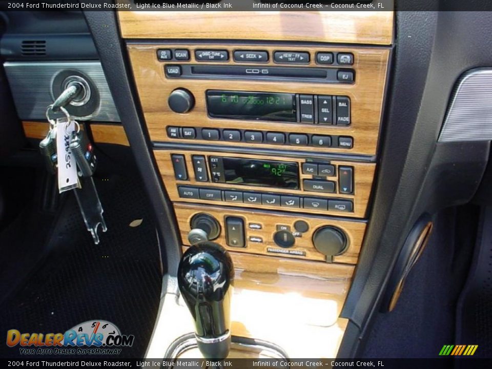 2004 Ford Thunderbird Deluxe Roadster Light Ice Blue Metallic / Black Ink Photo #23