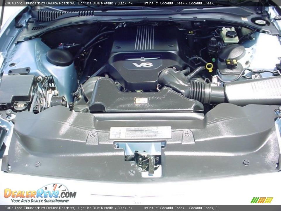 2004 Ford Thunderbird Deluxe Roadster Light Ice Blue Metallic / Black Ink Photo #26