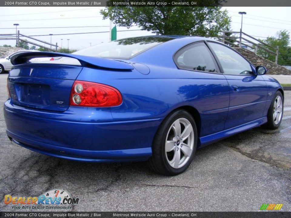 2004 Pontiac GTO Coupe Impulse Blue Metallic / Blue Photo #5