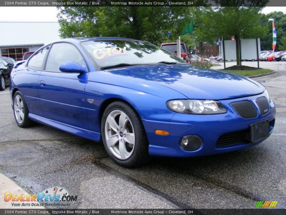 2004 Pontiac GTO Coupe Impulse Blue Metallic / Blue Photo #7