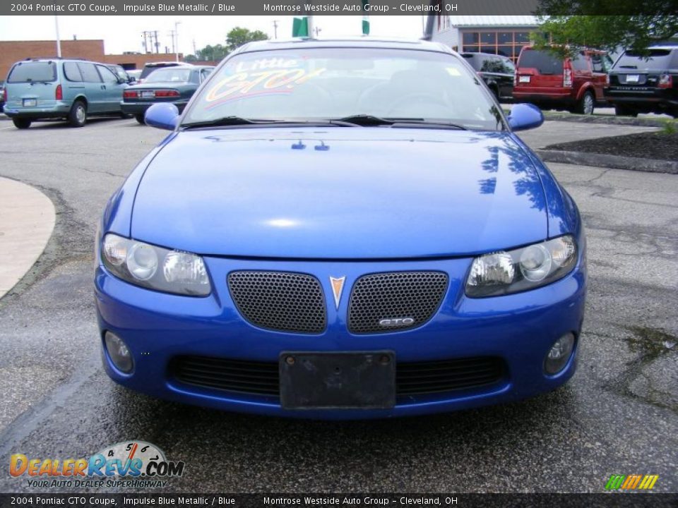 2004 Pontiac GTO Coupe Impulse Blue Metallic / Blue Photo #8