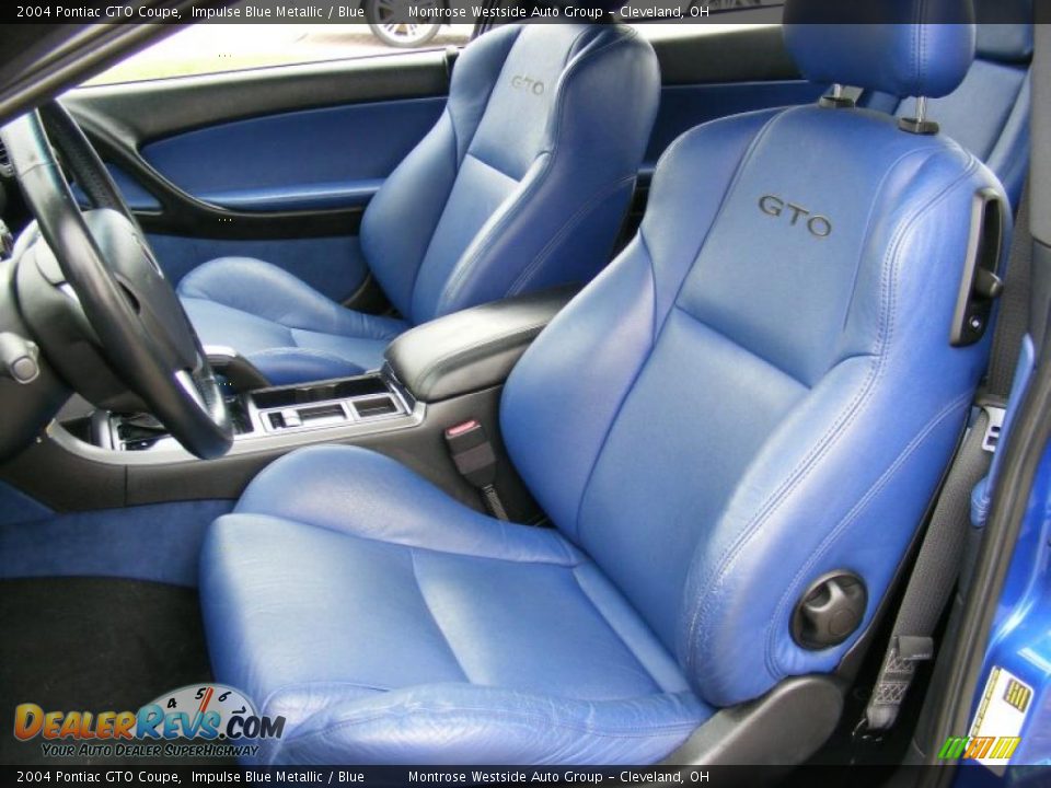 2004 Pontiac GTO Coupe Impulse Blue Metallic / Blue Photo #9