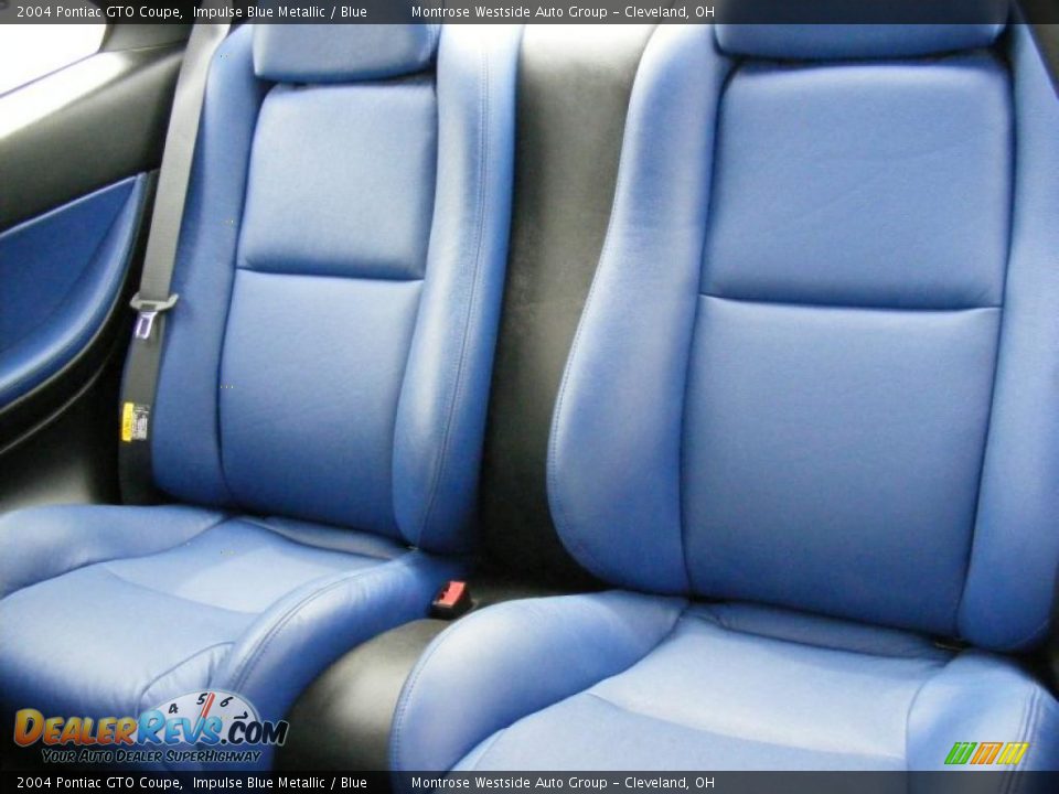 2004 Pontiac GTO Coupe Impulse Blue Metallic / Blue Photo #11