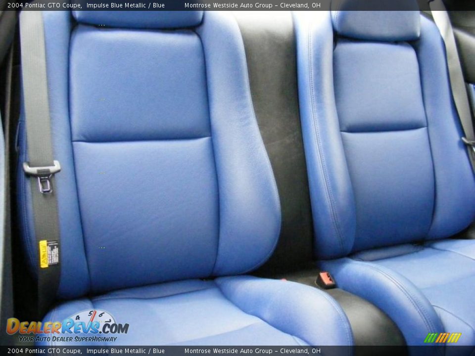 2004 Pontiac GTO Coupe Impulse Blue Metallic / Blue Photo #12