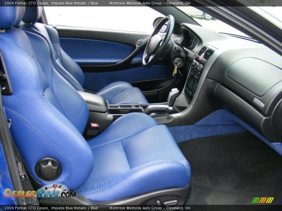 2004 Pontiac GTO Coupe Impulse Blue Metallic / Blue Photo #13