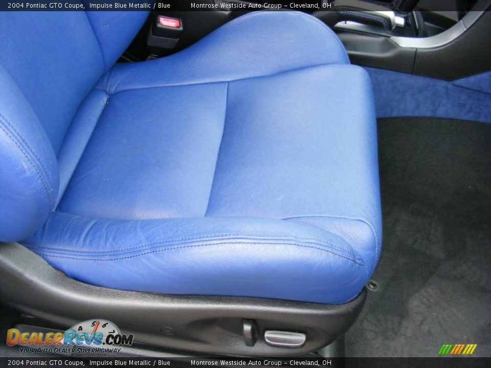 2004 Pontiac GTO Coupe Impulse Blue Metallic / Blue Photo #14