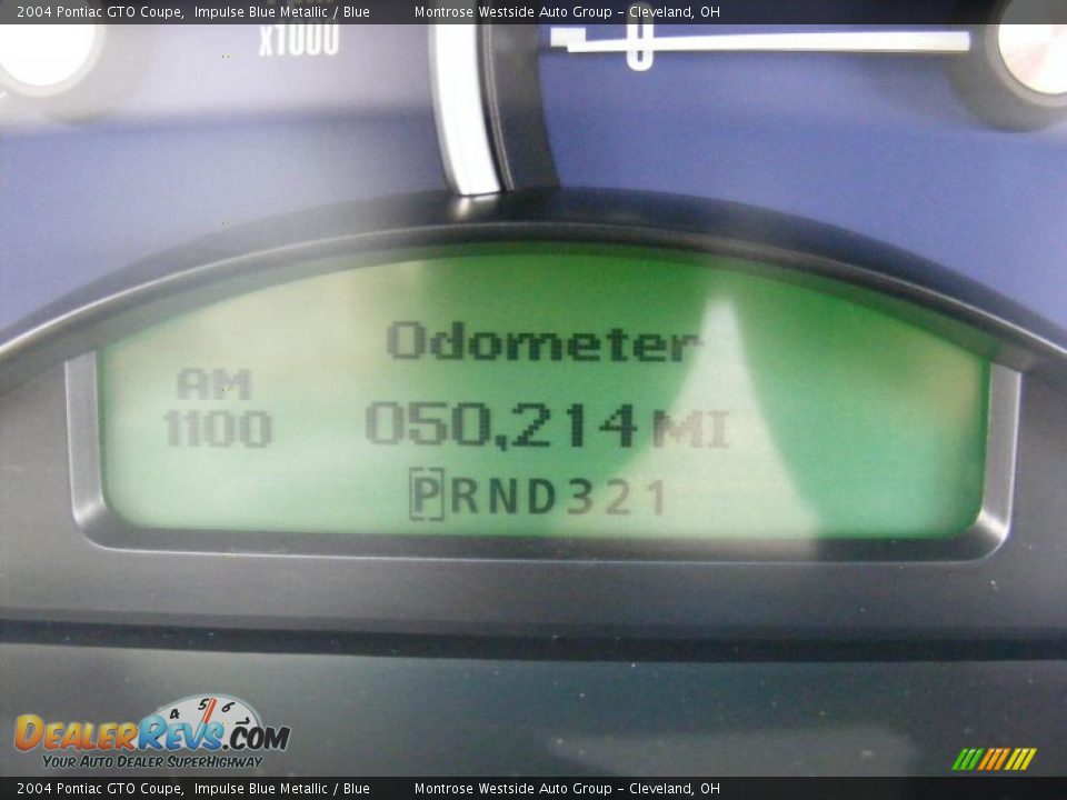 2004 Pontiac GTO Coupe Impulse Blue Metallic / Blue Photo #18