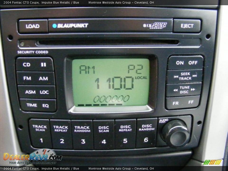 2004 Pontiac GTO Coupe Impulse Blue Metallic / Blue Photo #21