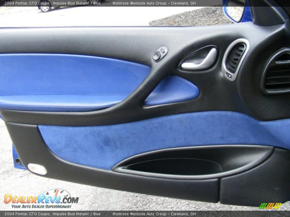 2004 Pontiac GTO Coupe Impulse Blue Metallic / Blue Photo #24