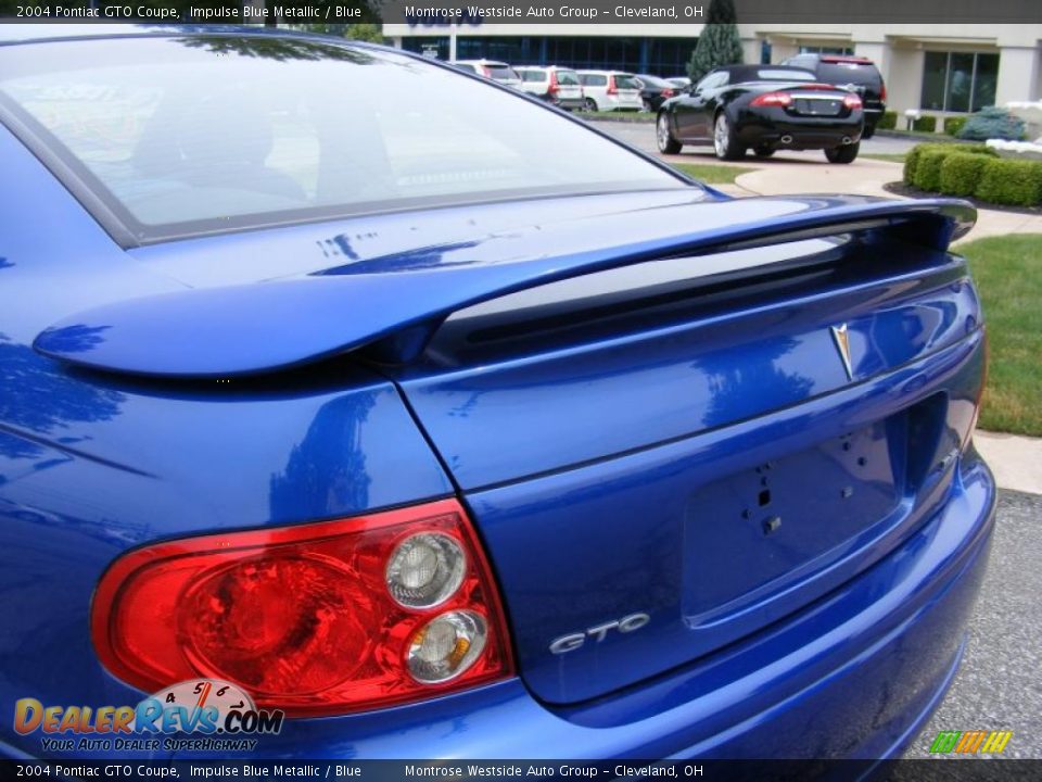 2004 Pontiac GTO Coupe Impulse Blue Metallic / Blue Photo #27