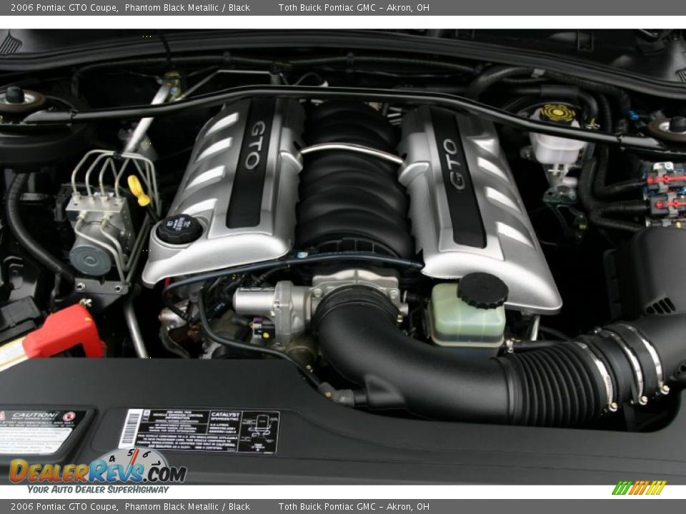 2006 Pontiac GTO Coupe Phantom Black Metallic / Black Photo #23