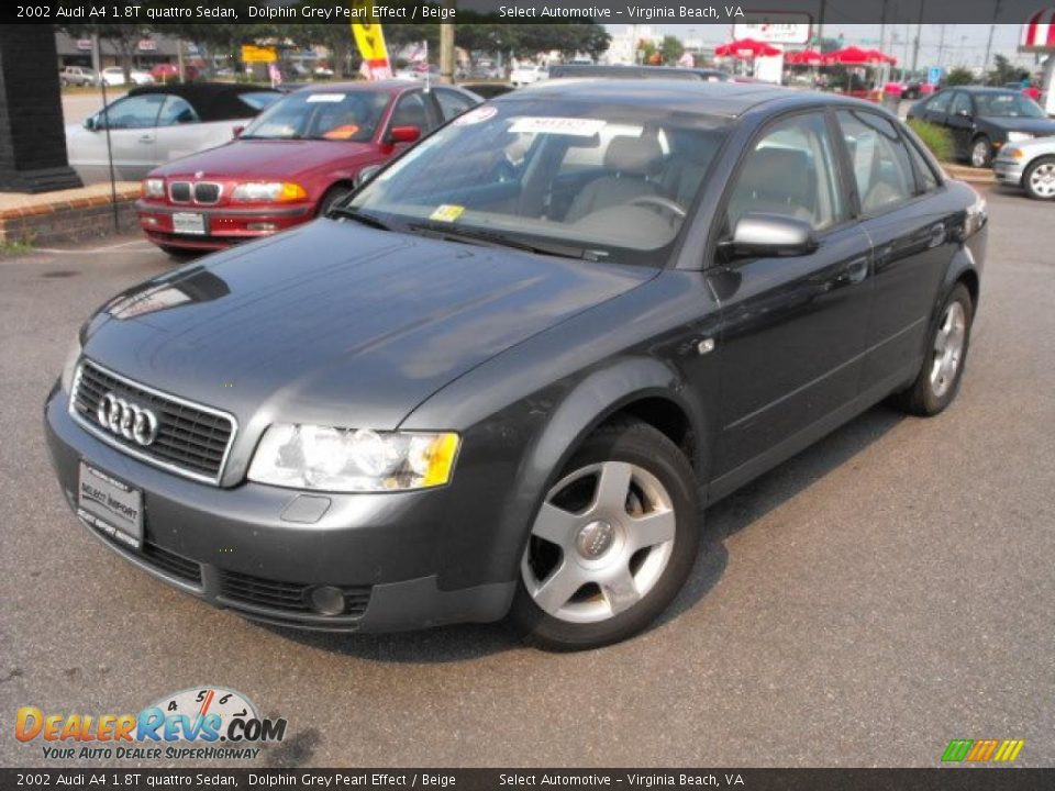 2002 Audi A4 1.8T quattro Sedan Dolphin Grey Pearl Effect / Beige Photo #1