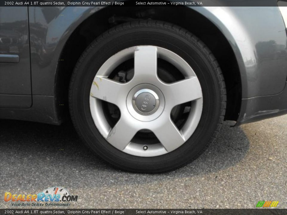 2002 Audi A4 1.8T quattro Sedan Dolphin Grey Pearl Effect / Beige Photo #4