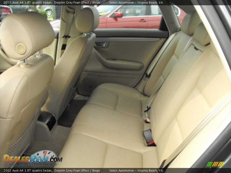 2002 Audi A4 1.8T quattro Sedan Dolphin Grey Pearl Effect / Beige Photo #16