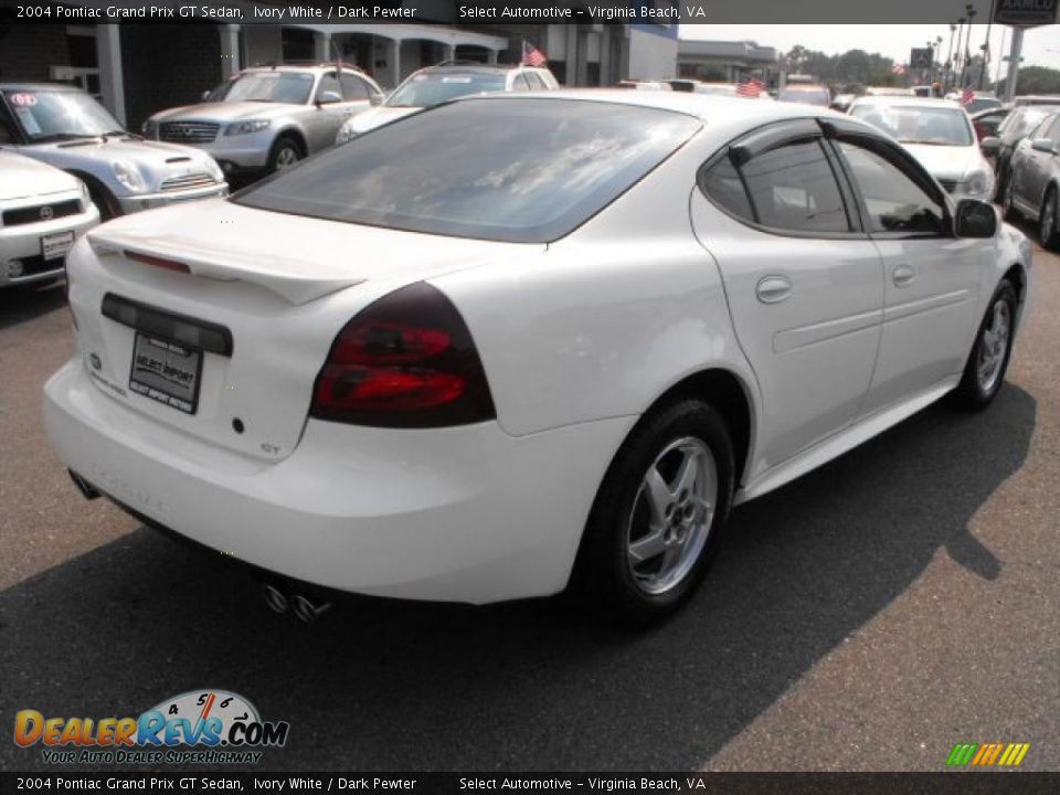 2004 Pontiac Grand Prix GT Sedan Ivory White / Dark Pewter Photo #5