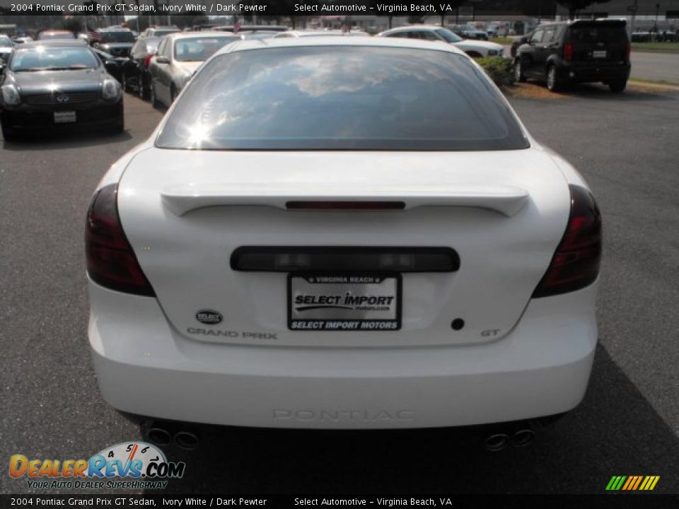 2004 Pontiac Grand Prix GT Sedan Ivory White / Dark Pewter Photo #6