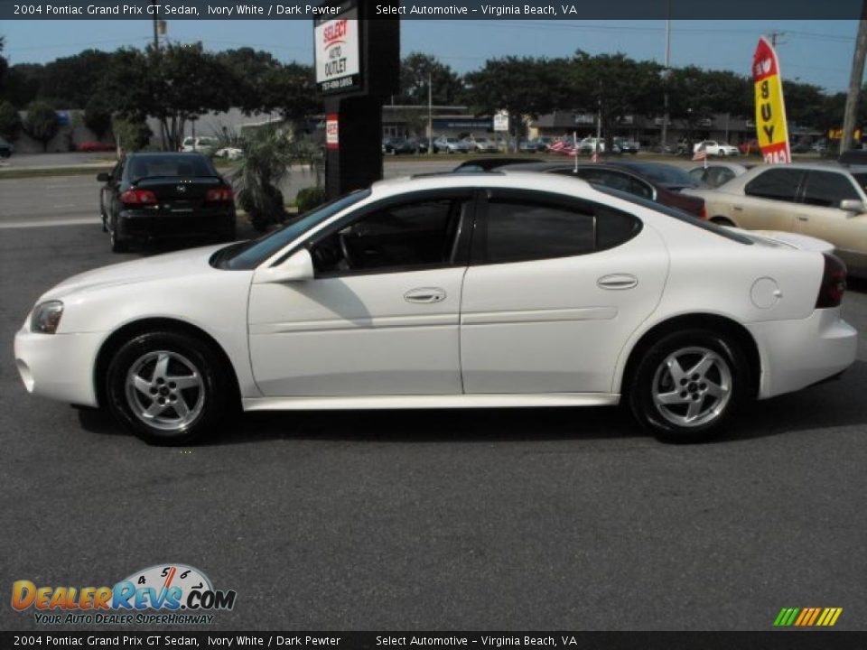 2004 Pontiac Grand Prix GT Sedan Ivory White / Dark Pewter Photo #8