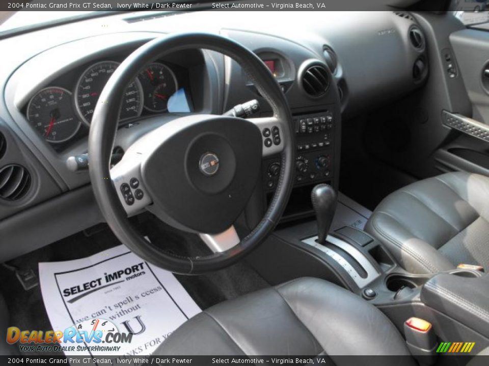 2004 Pontiac Grand Prix GT Sedan Ivory White / Dark Pewter Photo #13