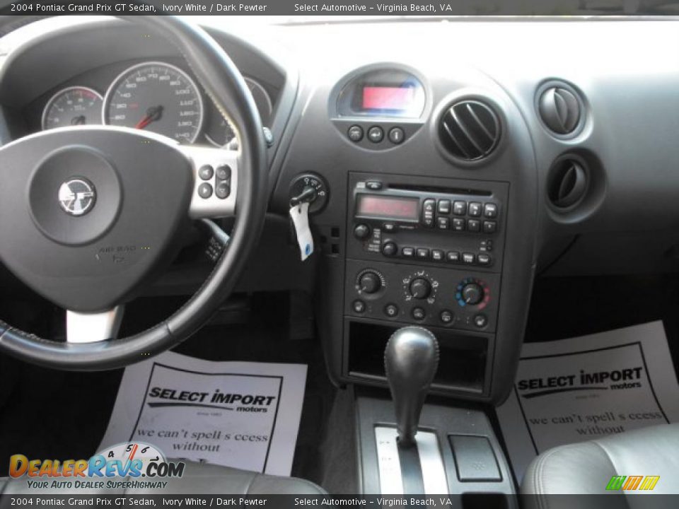 2004 Pontiac Grand Prix GT Sedan Ivory White / Dark Pewter Photo #15