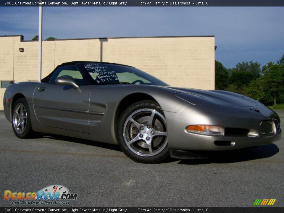 2001 Chevrolet Corvette Convertible Light Pewter Metallic / Light Gray Photo #1