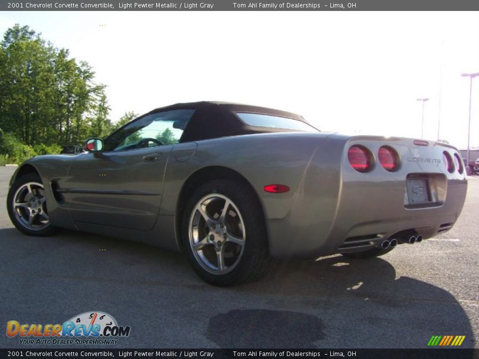 2001 Chevrolet Corvette Convertible Light Pewter Metallic / Light Gray Photo #5