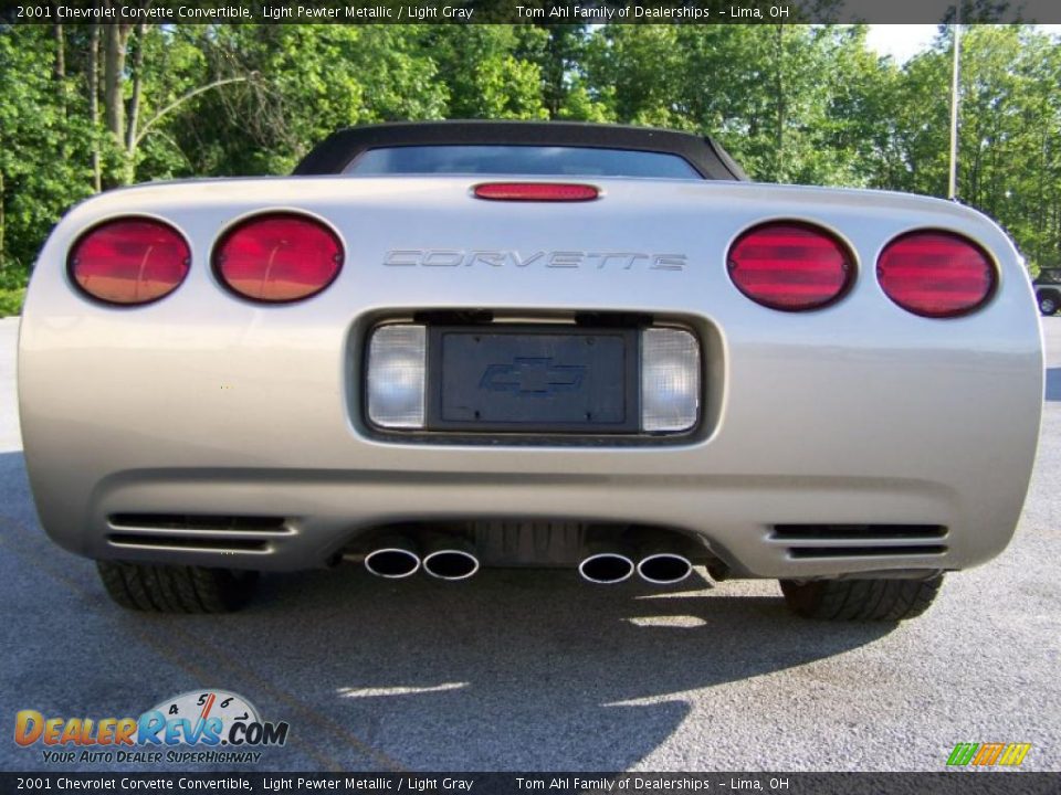 2001 Chevrolet Corvette Convertible Light Pewter Metallic / Light Gray Photo #6