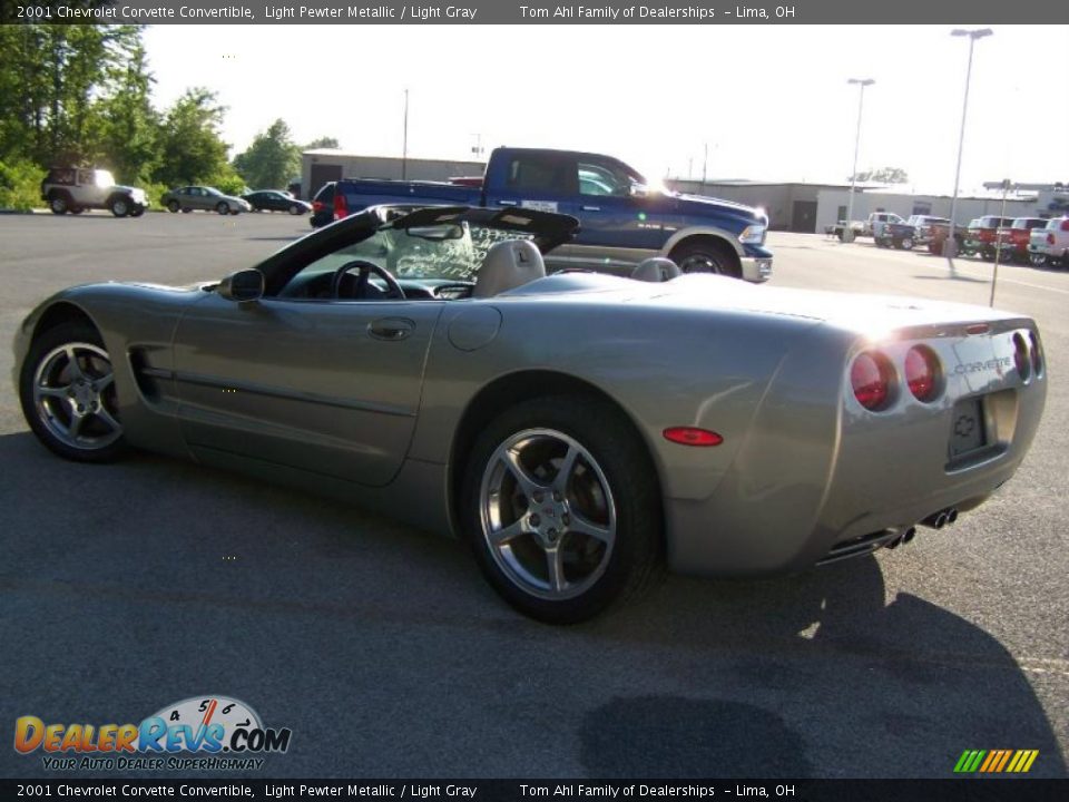 2001 Chevrolet Corvette Convertible Light Pewter Metallic / Light Gray Photo #11