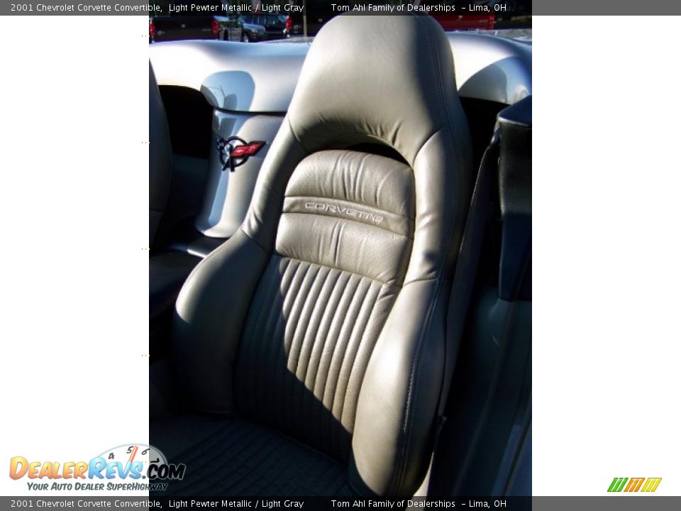 2001 Chevrolet Corvette Convertible Light Pewter Metallic / Light Gray Photo #13