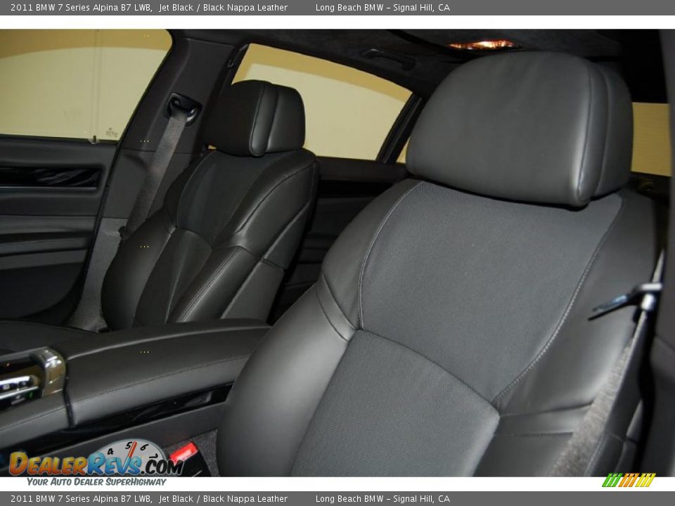 Black Nappa Leather Interior - 2011 BMW 7 Series Alpina B7 LWB Photo #17