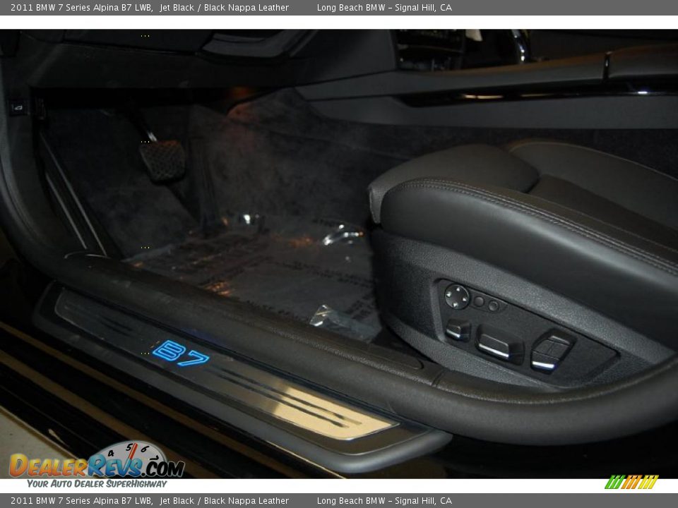 Black Nappa Leather Interior - 2011 BMW 7 Series Alpina B7 LWB Photo #20