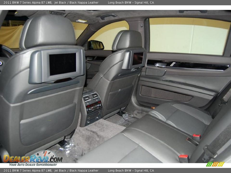 Black Nappa Leather Interior - 2011 BMW 7 Series Alpina B7 LWB Photo #21