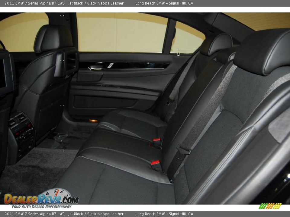 Black Nappa Leather Interior - 2011 BMW 7 Series Alpina B7 LWB Photo #22