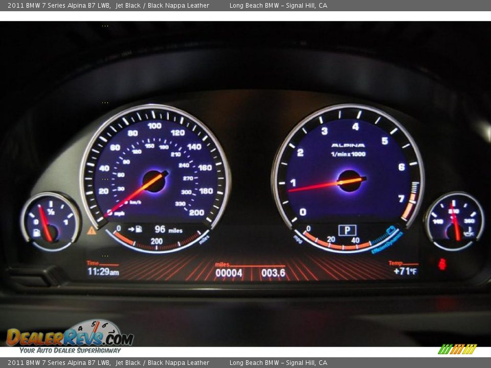 2011 BMW 7 Series Alpina B7 LWB Gauges Photo #30